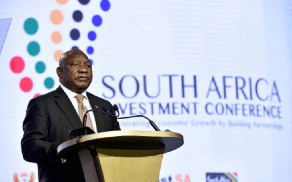 Cyril Ramaphosa at SA Investment Conference